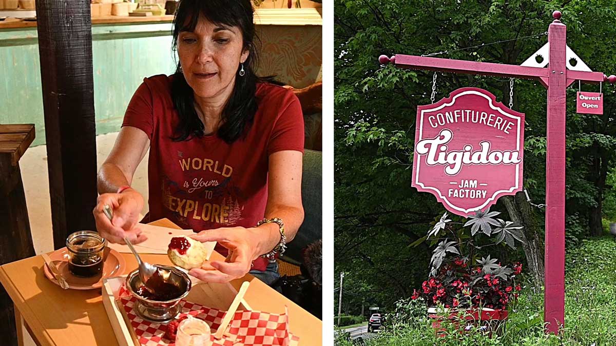 Dégustation confiture et scones chez Tigidou, Île d'Orléans