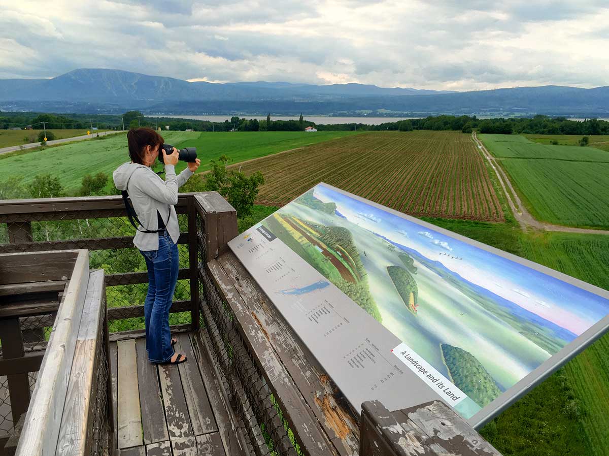 Tour d'observation, parc de la Tour-du-Nordet, Île d'Orléans, QC
