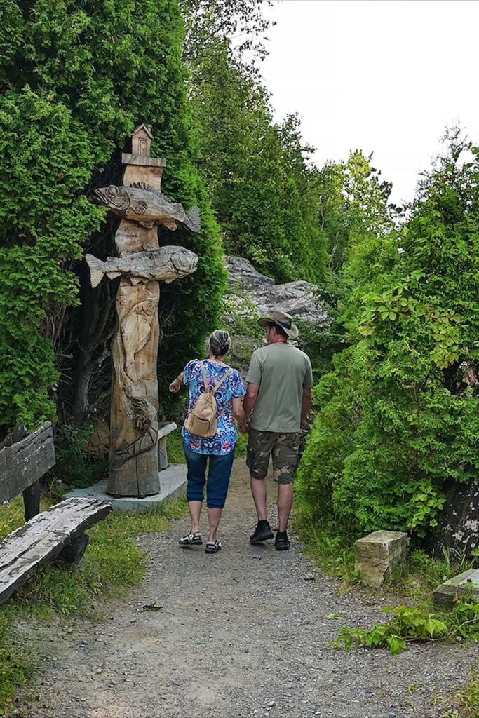 entrée du sentier de la plate forme ste rose du nord