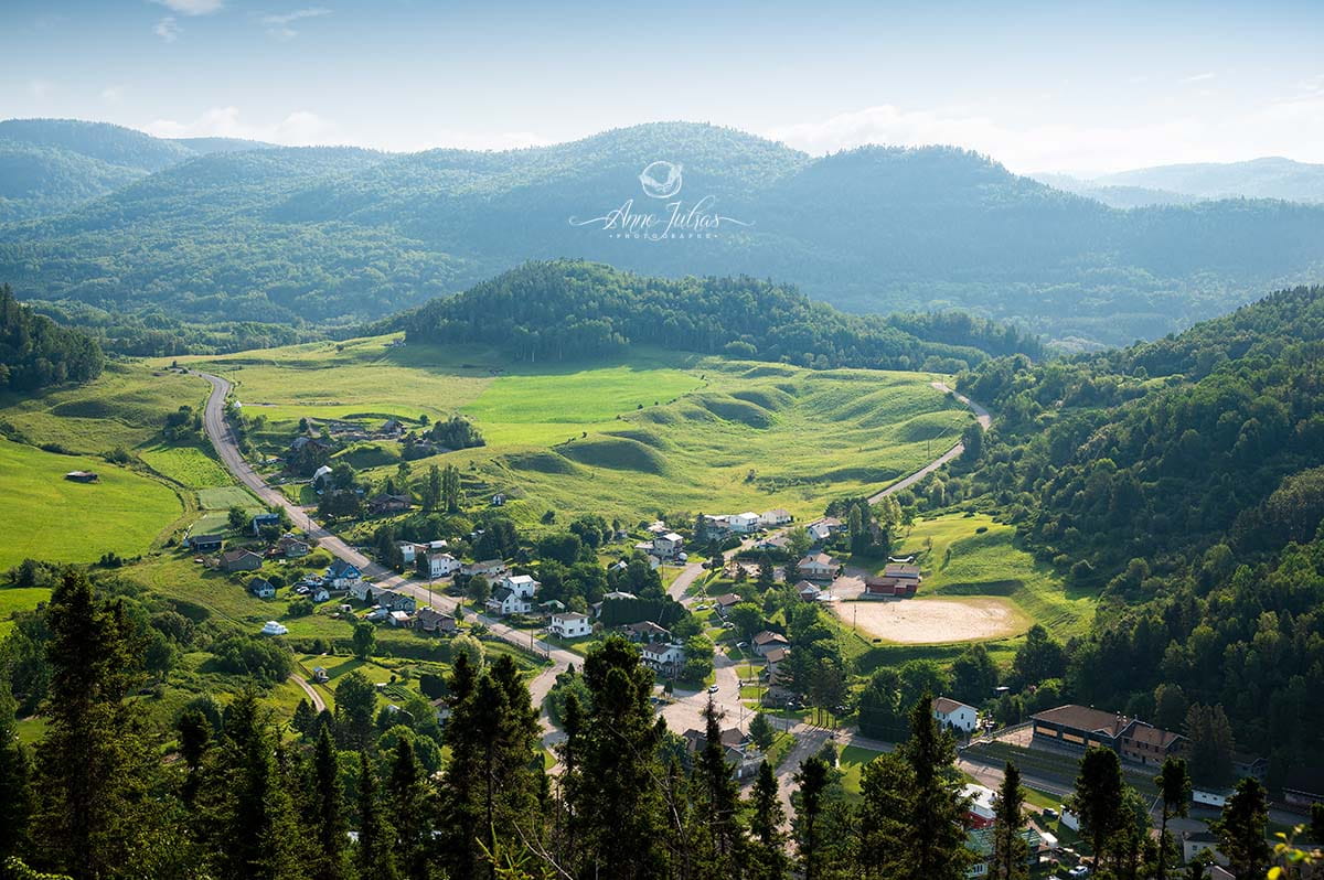 vue sur la vallée Ste Rose du Nord