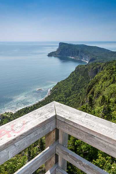 Vue au sommet du Mont Alban, parc national Forillon