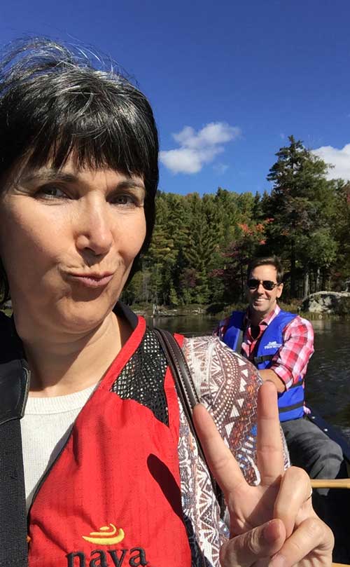 Anne & Eric en canot