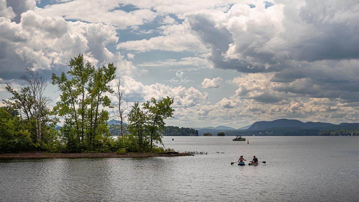 kanot sur le lav Memphrémagog